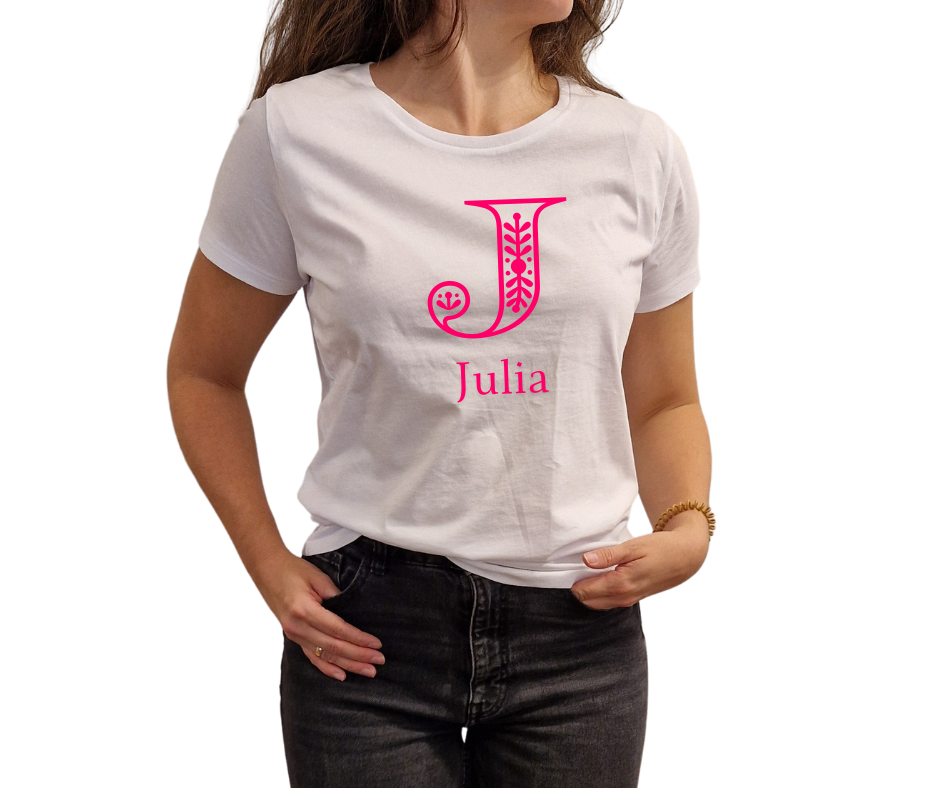 Personalisierbares Bio-Leiberl "Initiale"