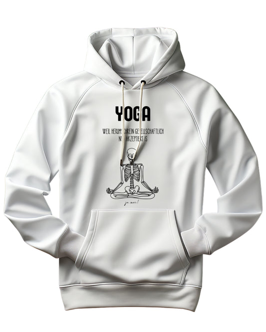 Unisex BIO-Kapuzenpulli Yoga statt schrein