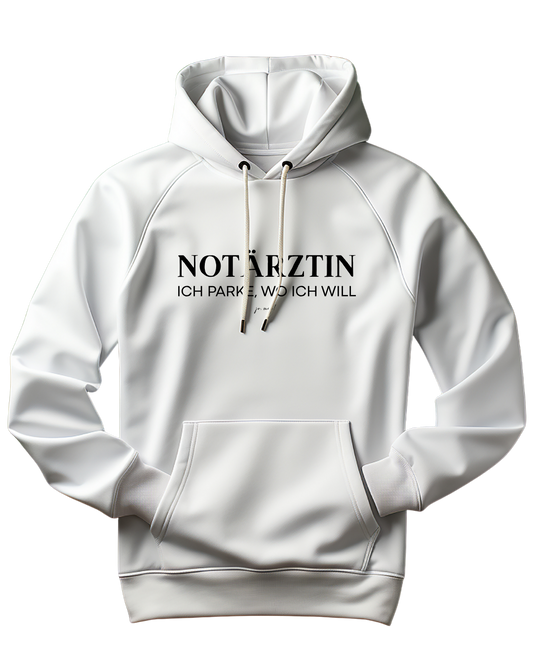 Unisex EcoMix-Kapuzenpulli Notärztin