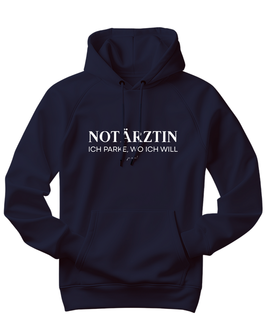 Unisex EcoMix-Kapuzenpulli Notärztin