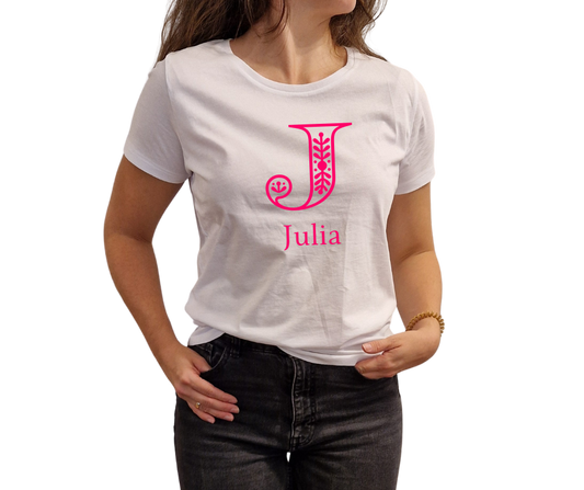 Personalisierbares Bio-Leiberl "Initiale"